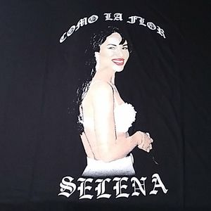 Selena Como La Flor T Shirt Mens XL Tejano Artist Vocalist Print Original Unworn